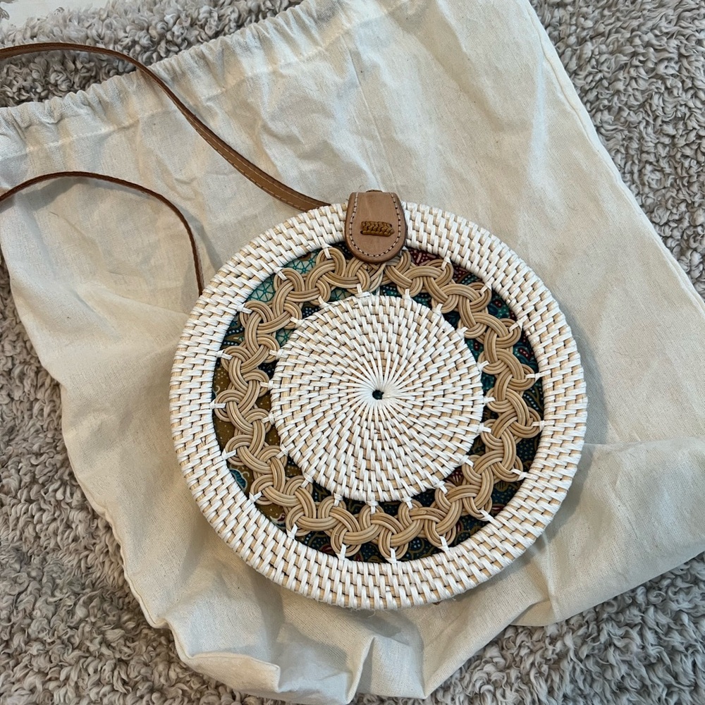 Straw Crossbody Bag
